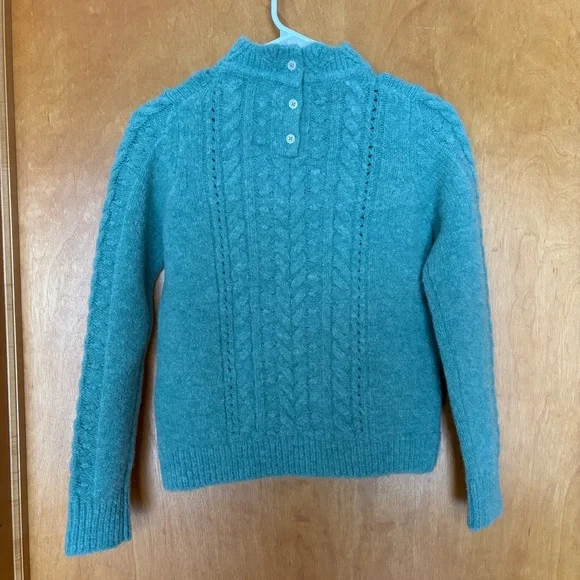 Mini Boden Pointelle Cable Jumper Green Girls 11-12 NWT - Picture 5 of 8